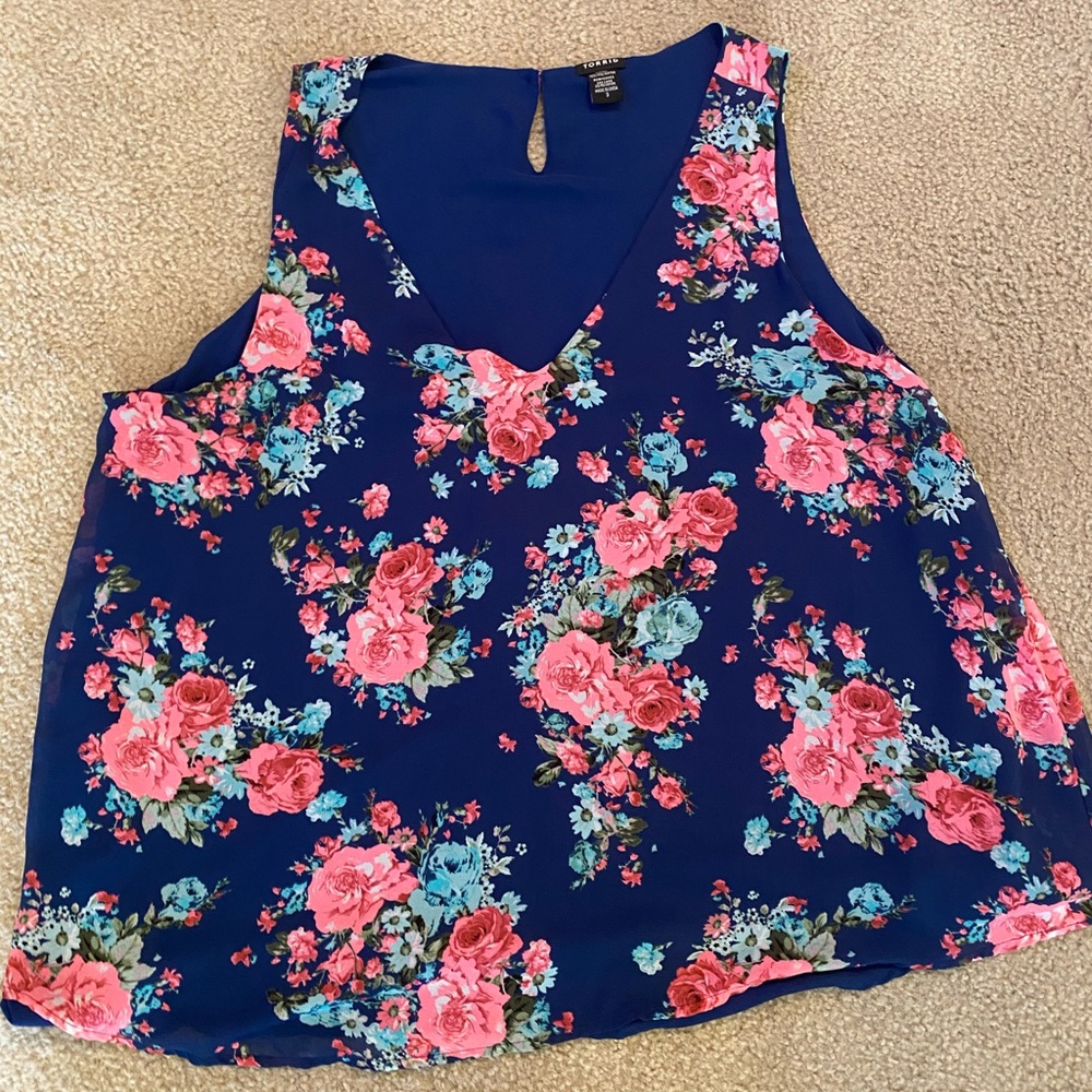 Very cute floral tank top